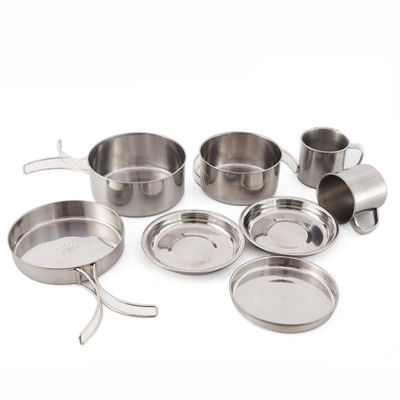 Set di utensili da cucina in acciaio inossidabile di stile portatile per campeggio all'aperto a US 6.5 / pezzo