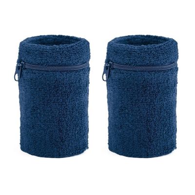 Adulti M Custom Tenis Wrist Band Sport Respirabile Sudore di cotone con cerniera