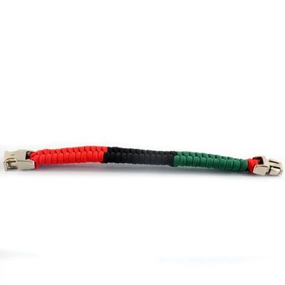 Oltre 200 colori uomini fatti a mano Cerniera metallica Paracord Braccialetto corda di nylon braccialetto di sopravvivenza
