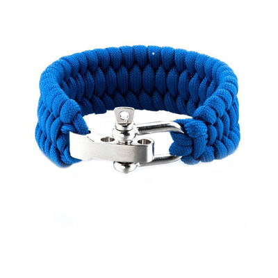 6-8&quot; Paracord Survival U Chackle Wristband per attività all'aria aperta in oltre 200 colori