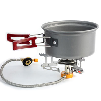 Rimborsi di rimborso Kit di cucina per campeggio all'aperto Kit di mensa Panna da cucina in alluminio Set di padelle
