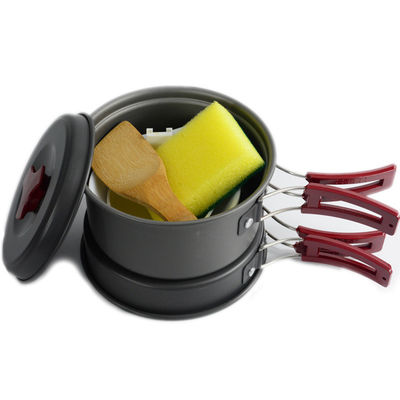 Conveniente 152X72MM Non Stick Camping Pot e Pans Set per viaggi da backpacking all'aria aperta
