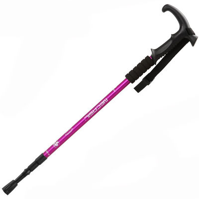 Anti-shock di alluminio telecopica bastone da camminare WAK556 utilizzato per il campeggio escursione trekking