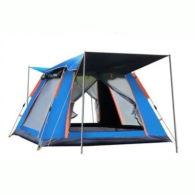 Tenda da campeggio automatica personalizzata impermeabile poliestere rivestimento d'argento per la famiglia all'aperto