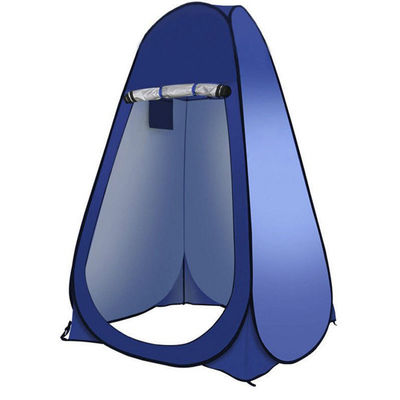Tenda da campeggio pop-up all'aperto Tenda Toliet con rivestimento argento in poliestere Tenda Top Style Pup