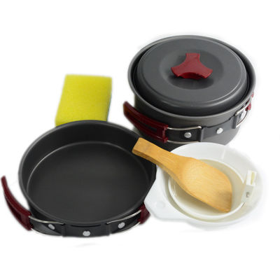 1-2 Persone Outdoor Camping Cucina Set 152X72MM Aluminio Portable Kit Mess Kit
