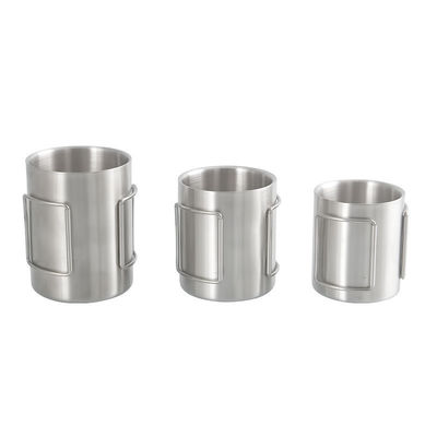 Tazza da viaggio in acciaio inossidabile da 11X7,5X8cm per campeggio
