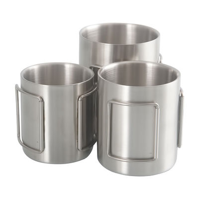 Tazza da viaggio in acciaio inossidabile da 11X7,5X8cm per campeggio