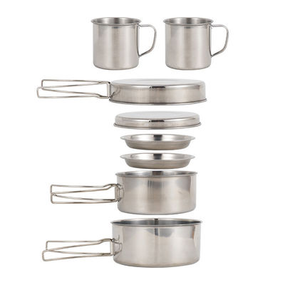 Set di utensili da cucina in acciaio inossidabile di stile portatile per campeggio all'aperto a US 6.5 / pezzo