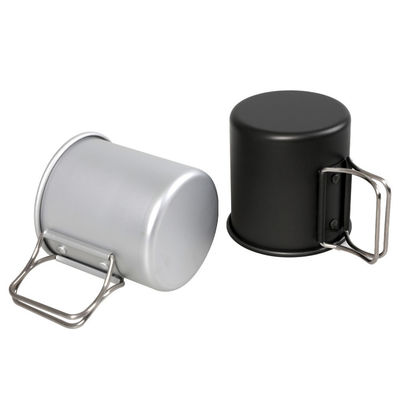 Coppa pieghevole portatile leggera in alluminio da campeggio tazza da caffè con 1 pezzo Min.Order