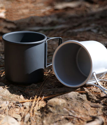 Coppa pieghevole portatile leggera in alluminio da campeggio tazza da caffè con 1 pezzo Min.Order