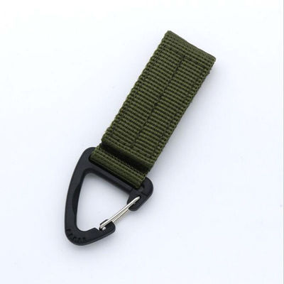 65x25mm Nylon Carabiner Keychain Strap Keyring Holder Perfetto per le attività all'aria aperta