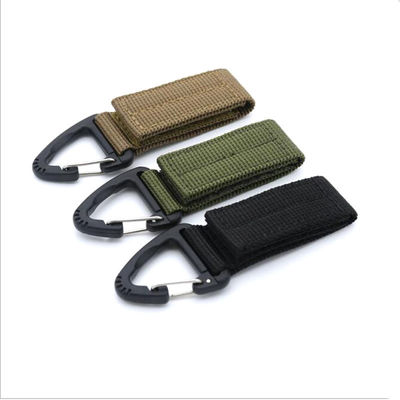 65x25mm Nylon Carabiner Keychain Strap Keyring Holder Perfetto per le attività all'aria aperta