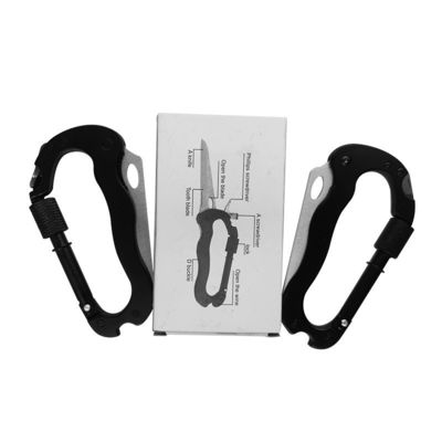 Strumento per il taglio del coltello da carabiner pieghevole per esterni con opzioni di personalizzazione