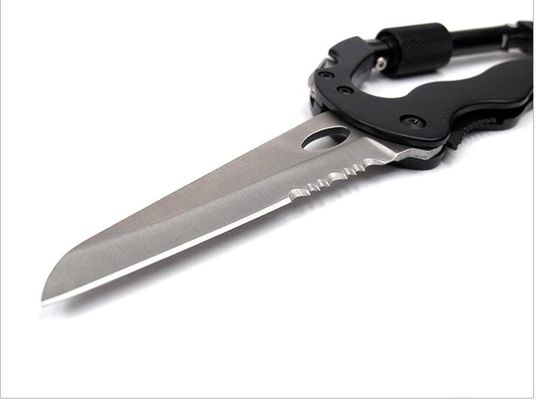 Strumento per il taglio del coltello da carabiner pieghevole per esterni con opzioni di personalizzazione