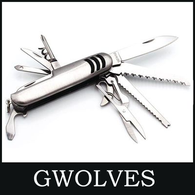 Mini coltello portatile multifunzione svizzero per campeggio coltello pieghevole per sopravvivenza 8.7X2.7cm US
