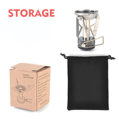 Stufa a gas portabile per campeggio all'aperto Mini stufa a bruciatore con finitura rivestita di energia