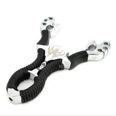 Slingshot di metallo da caccia all'aria aperta con potenza di tiro e materiale metallico
