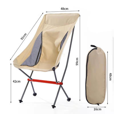 Personalizzazione Sedile da campeggio portatile da esterno leggero sedile da spiaggia in alluminio