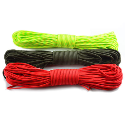 Outdoor Gear 7 Core Paracadute Cord Rope 4mm 550 Polyester Paracord per sport all'aperto