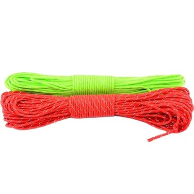 4 mm di diametro riflettente 7 fili Paracord 100FT poliestere 550 cordone paracadute
