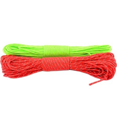 4 mm di diametro riflettente 7 fili Paracord 100FT poliestere 550 cordone paracadute