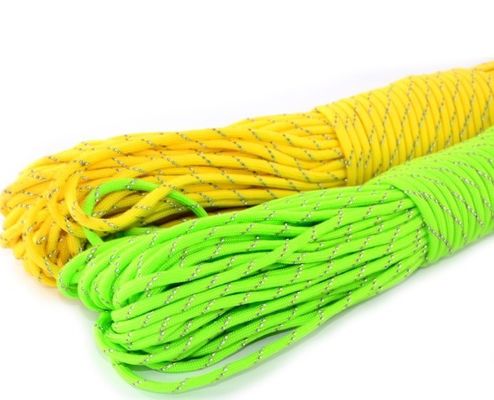 100 piedi riflettente 7 fili Paracord 4mm Poliester Paracord 550 diametro 4mm riflettente