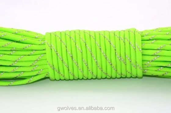 100FT 4mm 7 Core Cord Paracadute Sopravvivenza Poliestere 550 Paracord corda e versatile