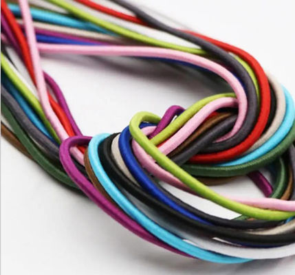 Corda di shock bungee elastica ad alta resistenza 4 mm 5 mm corda bungee nera resistente e flessibile
