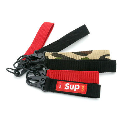 Strappo per polso di poliestere personalizzato Portachiavi Lanyard Nylon Keyring Strappo 30 giorni Politica di rimborso