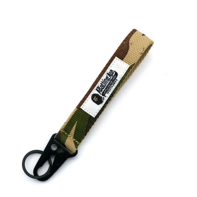 Strappo per polso di poliestere personalizzato Portachiavi Lanyard Nylon Keyring Strappo 30 giorni Politica di rimborso