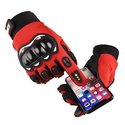 Adulti Guanto da moto da esterno a maniche piene Guanto tattico in pelle antiscivolo personalizzato