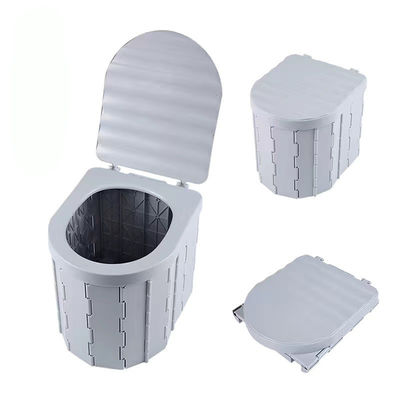 Richiesta personalizzata US Campeggio all'aperto Toilet pieghevole in plastica portatile per viaggiare