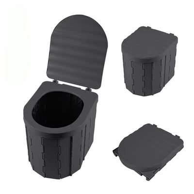 Richiesta personalizzata US Campeggio all'aperto Toilet pieghevole in plastica portatile per viaggiare