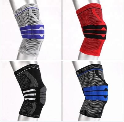 Sport all'aria aperta Neon Silicone Respirabile Colletto di ginocchio Compressione Manica del ginocchio con Superior