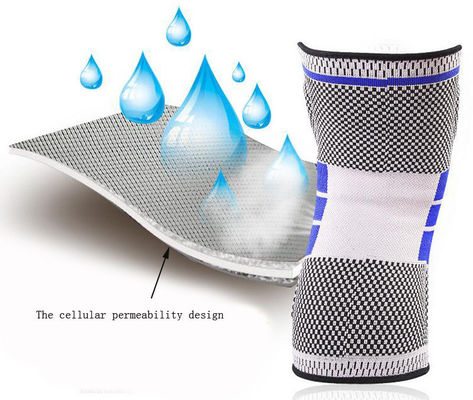Sport all'aria aperta Neon Silicone Respirabile Colletto di ginocchio Compressione Manica del ginocchio con Superior