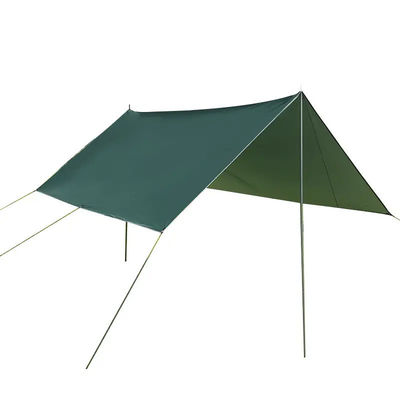 Tenda da campeggio in poliestere rivestita d'argento per la protezione contro la pioggia all'aperto e l'ombra solare