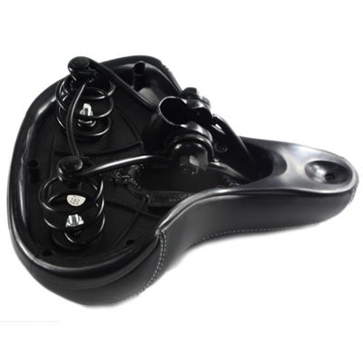 Confortevole PU pelle Mountain Bike Sedile cuscino impermeabile strada Larga sella da bicicletta