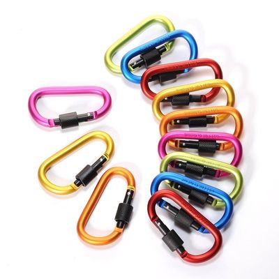 8cm di alluminio a molla con aggancio a molla Carabiner Clip a forma di D per il pacchetto Peso lordo 0.025kg
