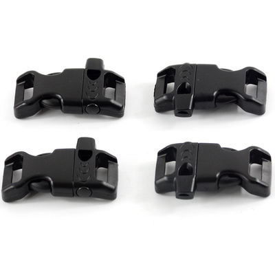 15mm Curve Side Release Paracord Whistle Buckle in confezione Dimensione 3.00cm * 2.00cm * 0.50cm