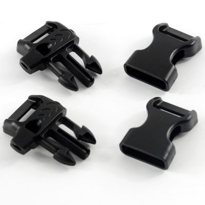 15mm Curve Side Release Paracord Whistle Buckle in confezione Dimensione 3.00cm * 2.00cm * 0.50cm