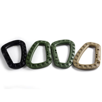 US Pagamento iniziale tattico D-Ring Molle Clip Portachiavi Leggera Carabiner di plastica