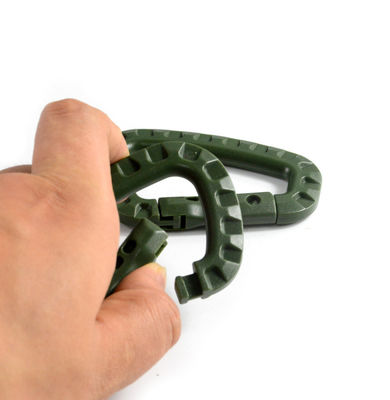 US Pagamento iniziale tattico D-Ring Molle Clip Portachiavi Leggera Carabiner di plastica