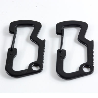 GSD201 Multifunzione EDC Tactical Carabiner Hook Anello chiave in lega di zinco per accesso rapido