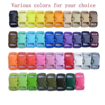 Colore di plastica 10 mm Paracord curva laterale di rilascio della fibbia e tempo di consegna stimato