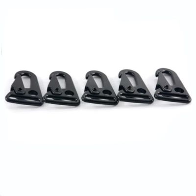 Costo di spedizione Lega di zinco 25mm Portachiavi Snap Hook Nero Carabiner HK Clip per borse