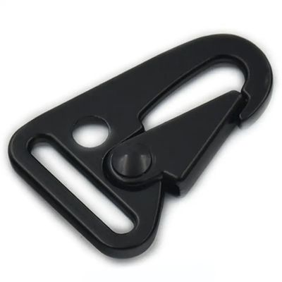 Costo di spedizione Lega di zinco 25mm Portachiavi Snap Hook Nero Carabiner HK Clip per borse