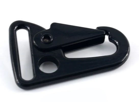 Costo di spedizione Lega di zinco 25mm Portachiavi Snap Hook Nero Carabiner HK Clip per borse