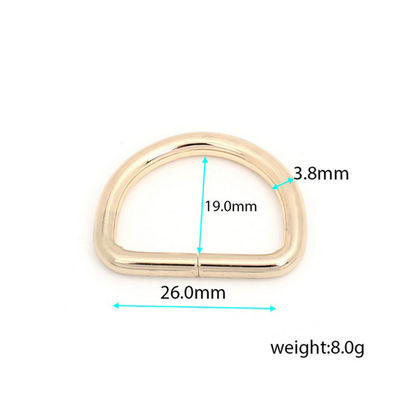 US 20mm 25mm Gold Metal D Ring Buckle Bag Accessori con politica di reso di 30 giorni