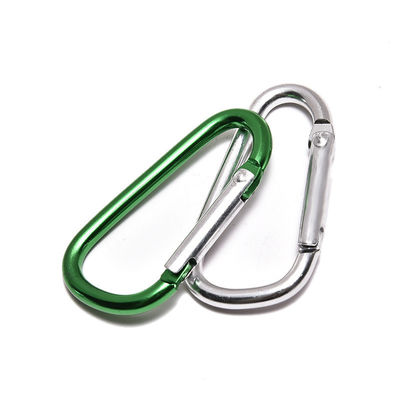 5cm D forma di alluminio rotondo carabiner esterno molla Snap ganci e robusto per l' esterno